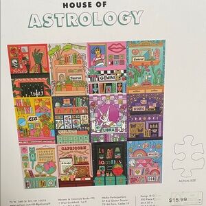 Chronicle Books House of Astrology Puzzle - Vibrant Colors